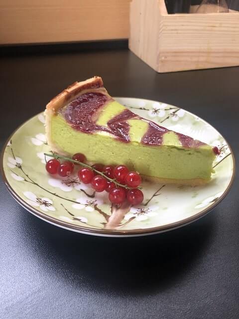 Matcha Tea Houseの抹茶チーズケーキを撮影した写真