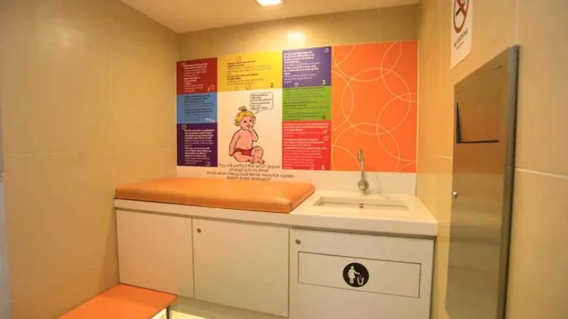 ショッピングモール内のファミリールームの写真