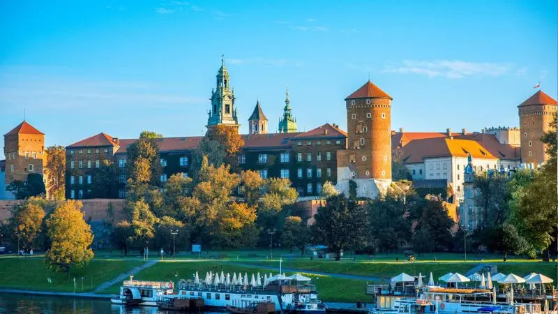 クラクフの名所、ヴァヴェル城