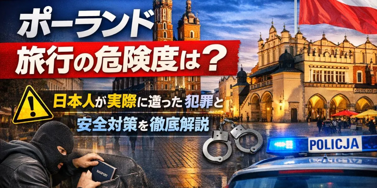 【2026年最新】ポーランド旅行の危険度は？日本人が実際に遭った犯罪と安全対策を徹底解説