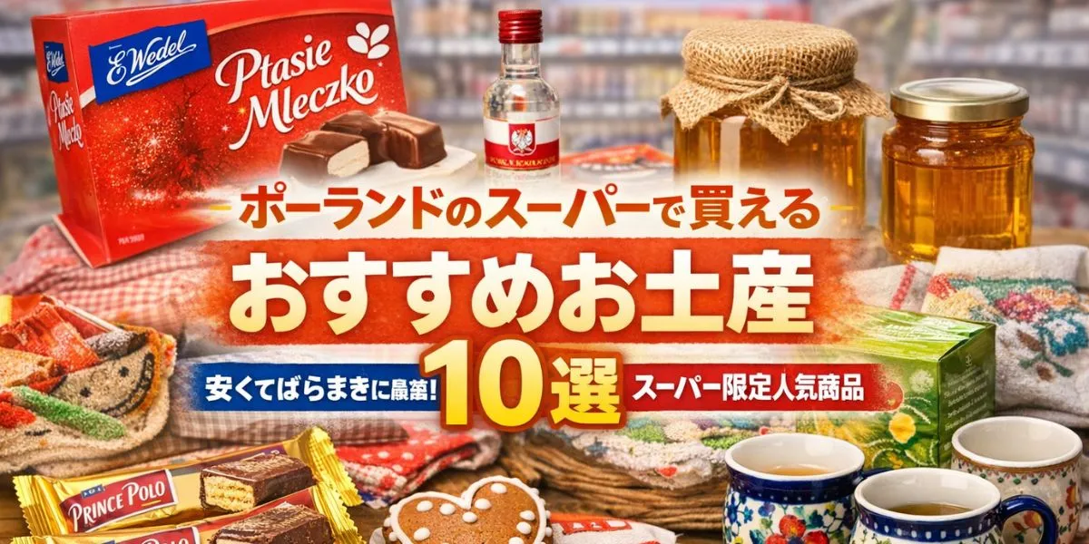 【2026年版】ポーランドのスーパーで買えるおすすめお土産10選｜安くてばらまきにも最適